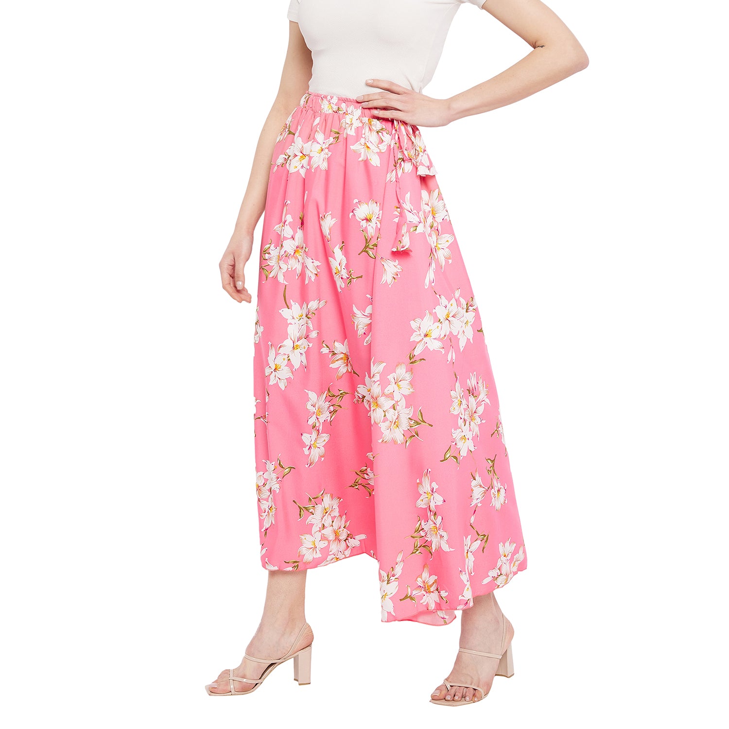 Mangolia White Pink Skirt