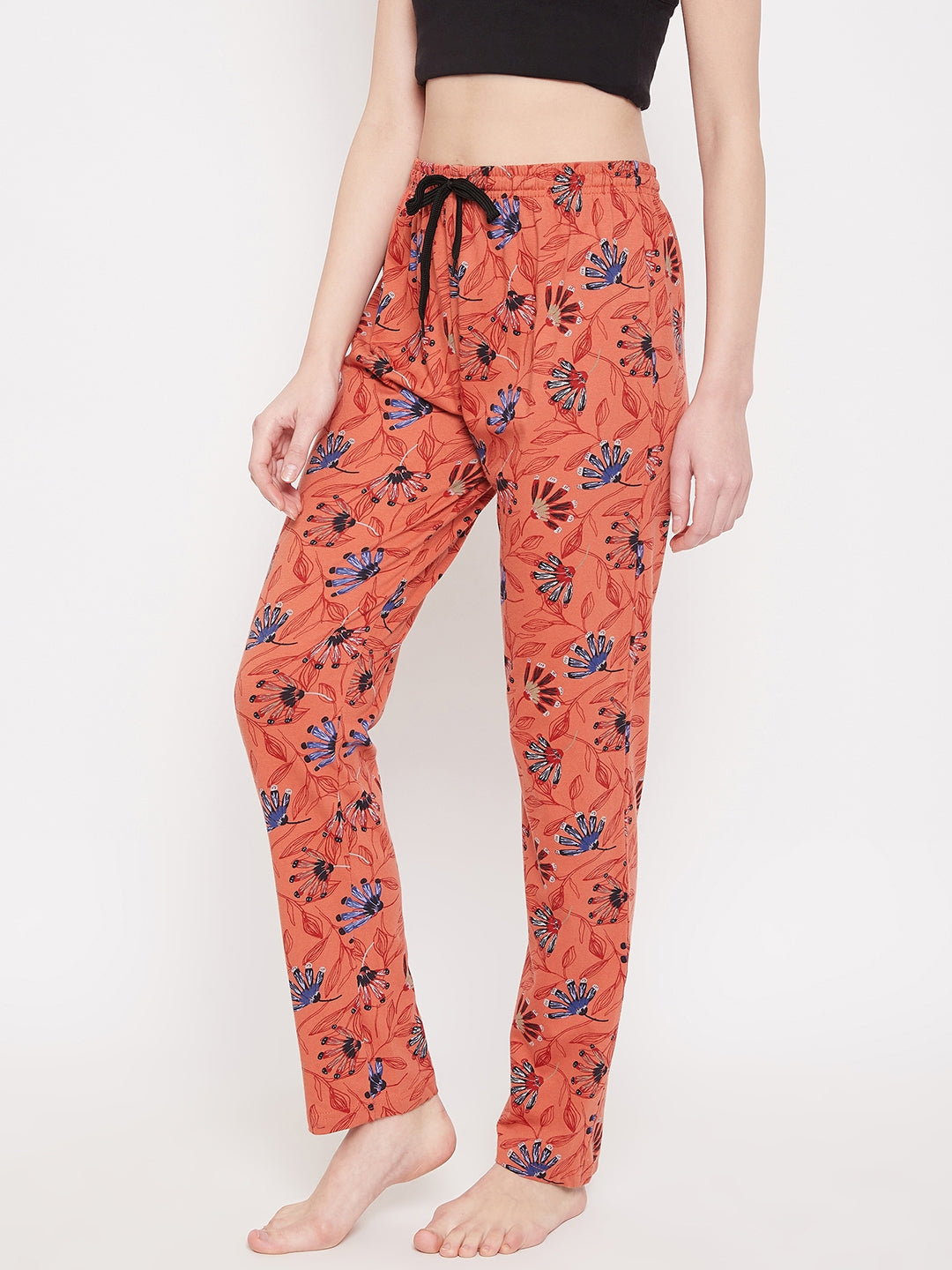 Women's Rusty Tulips Printed Pajama