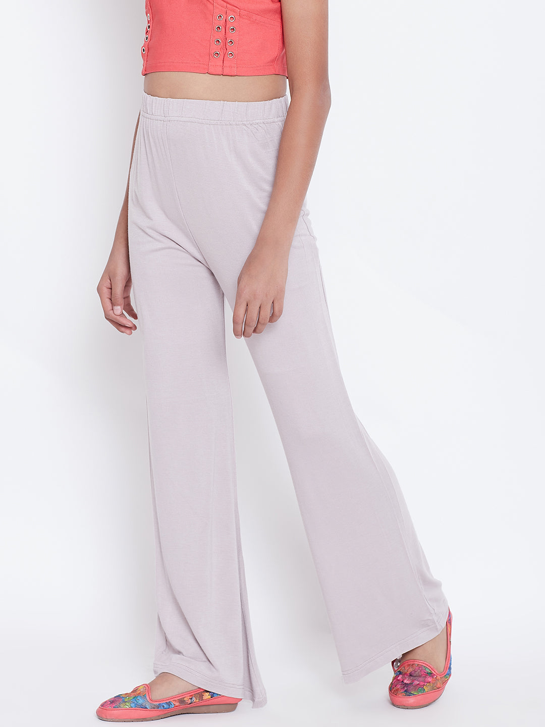 Grey Viscose Palazzo