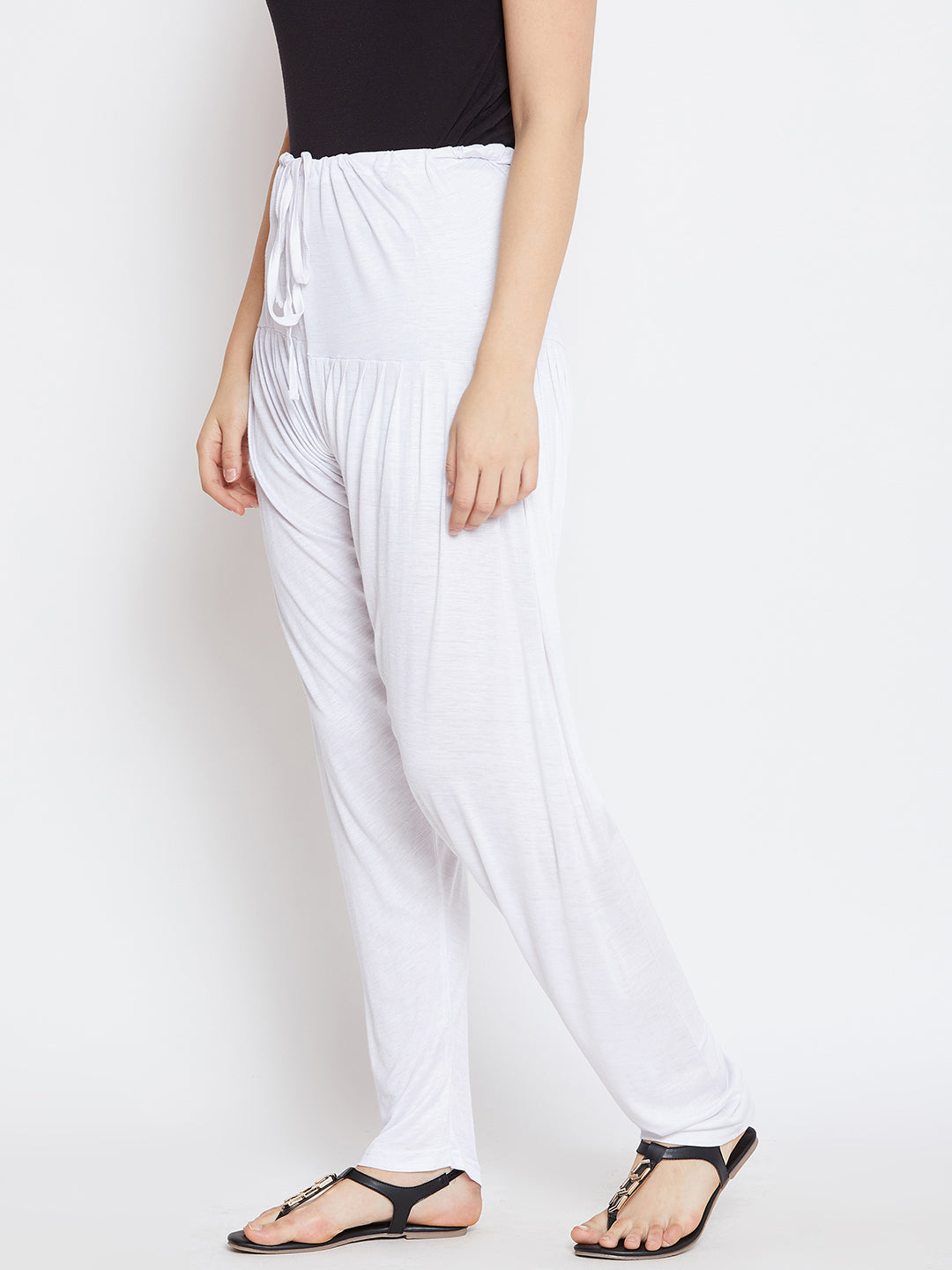 Pure White Plain Viscose Patiala