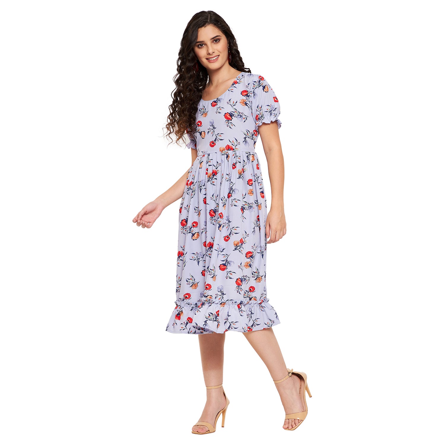 Rosie Frilly Floral Dress