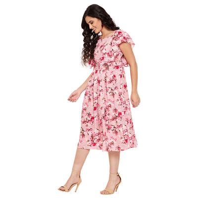 Ruffle Rosie Floral Dress