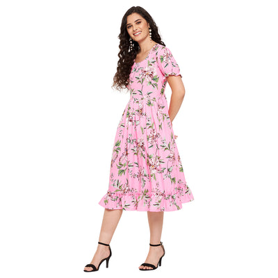 Frilly Floral Dress