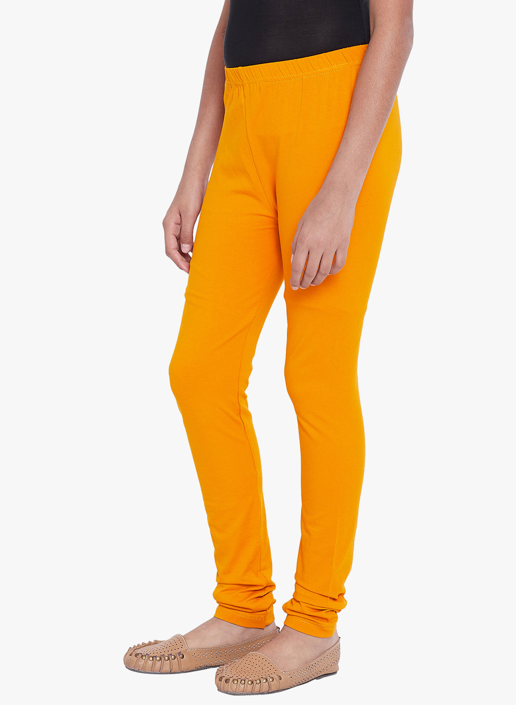 Buy Sand Grouse Women's Lemon Yellow Colour Cotton Solid Leggings at  Amazon.in