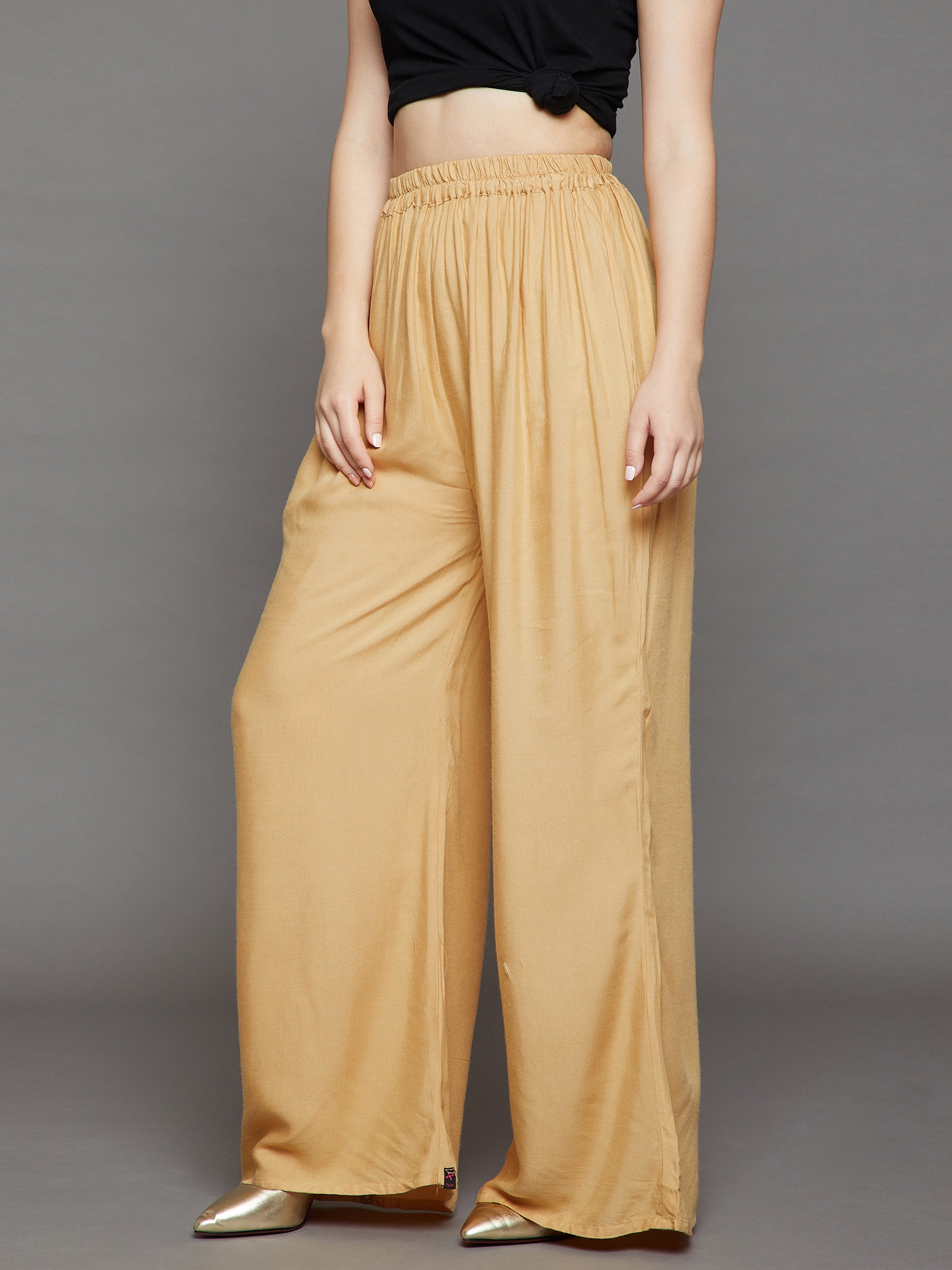 Skin Plain Rayon Palazzo