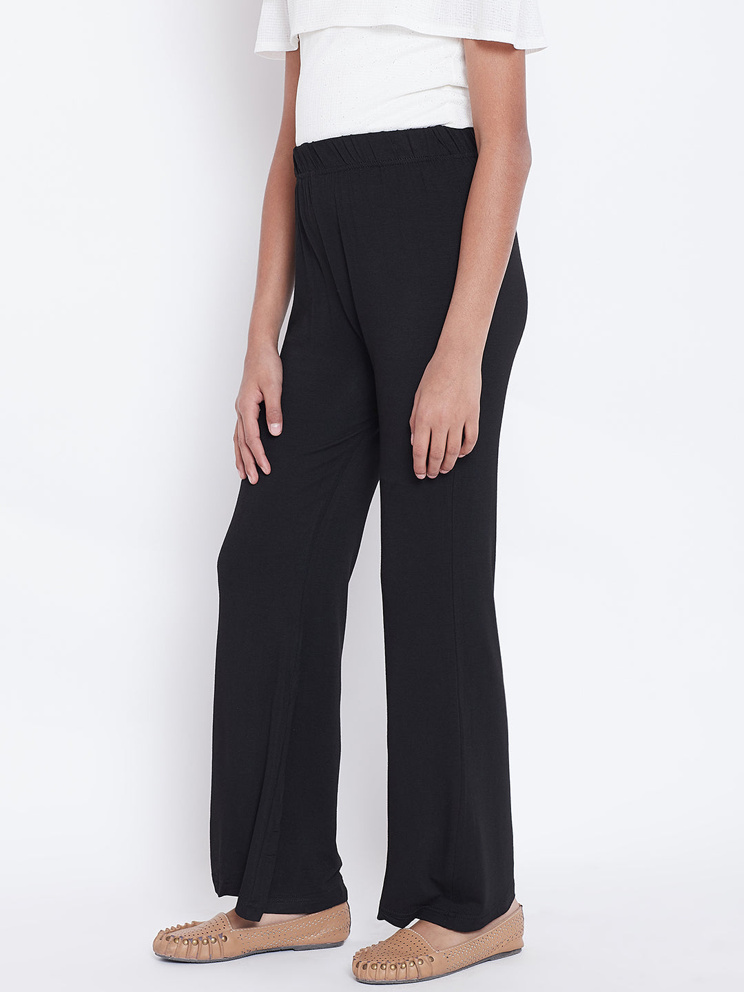 Black Viscose Palazzo