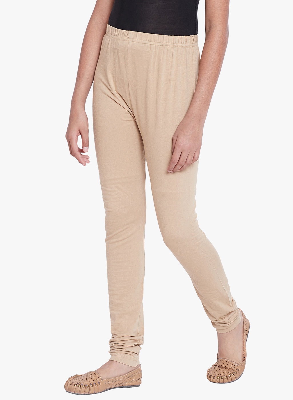 Cream Leggings with Elasticated Waistband  leggings for women – The Pajama  Factory