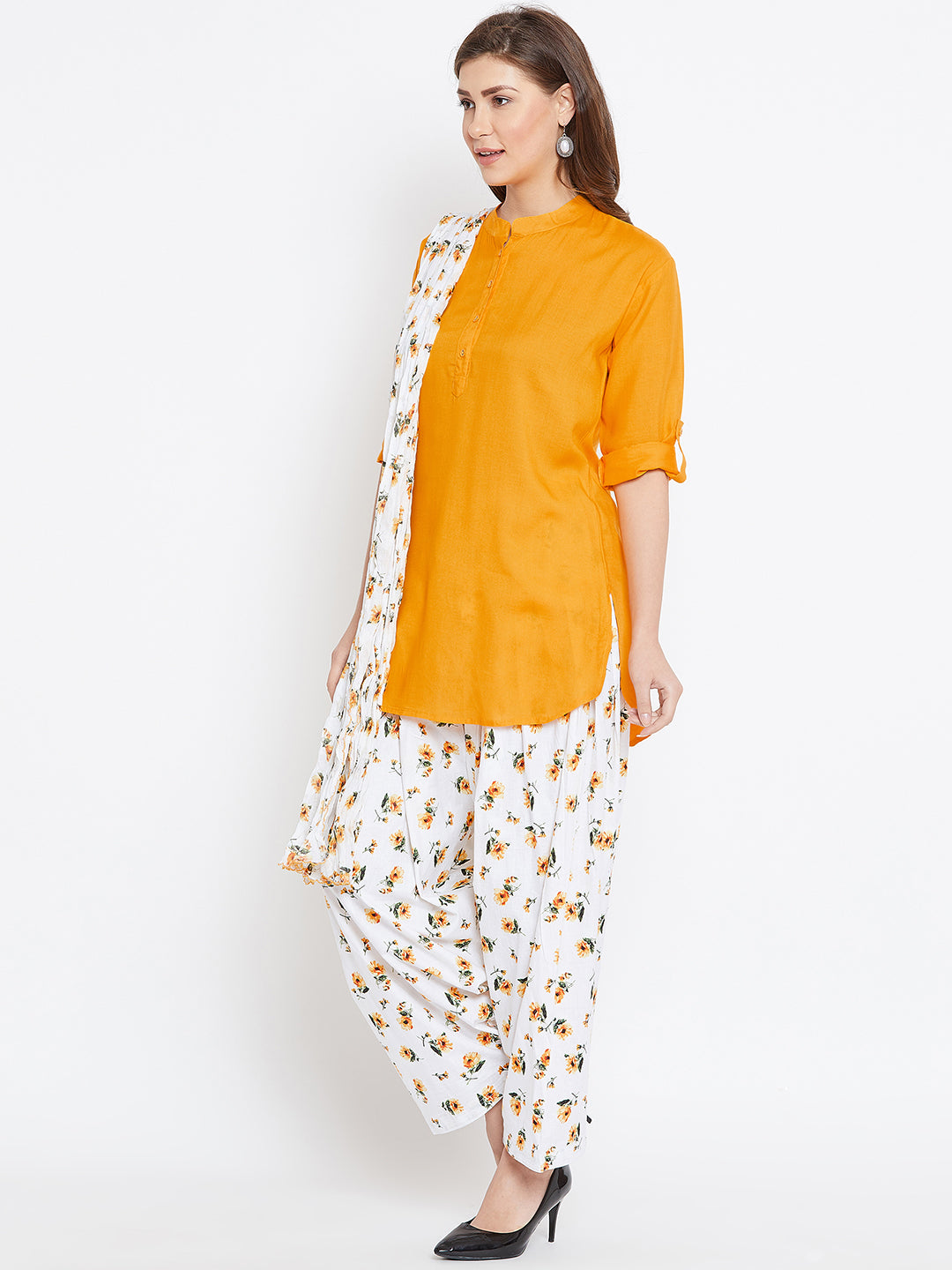 Yellow Blossom Patiala Set