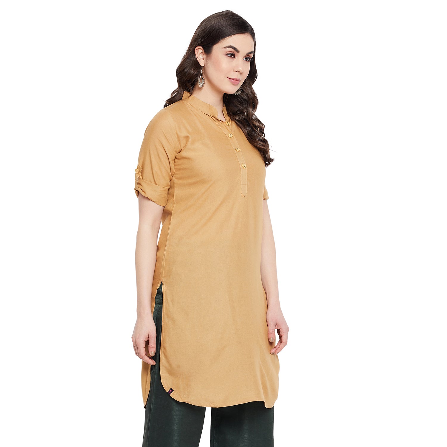Ethnic Solid Cotton Kurti Indian Designer Kurta Women Casual Top Tunic  Dress - Walmart.com