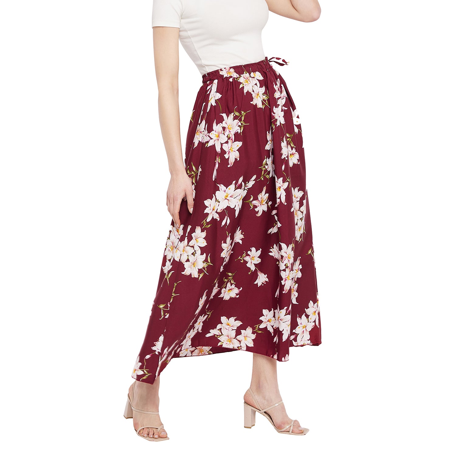 Mangolia White Pink Skirt