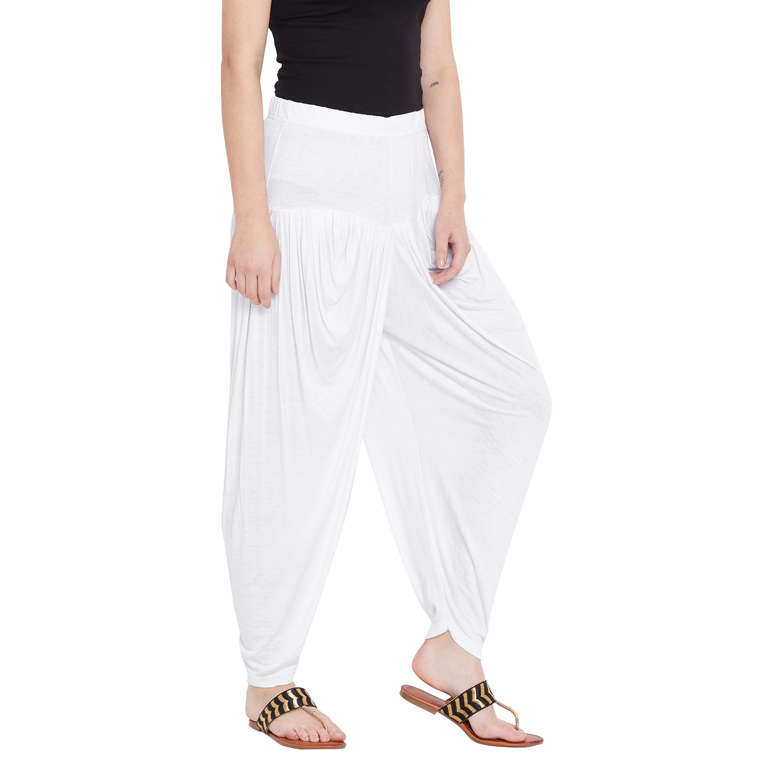 White Viscose Plain Dhoti