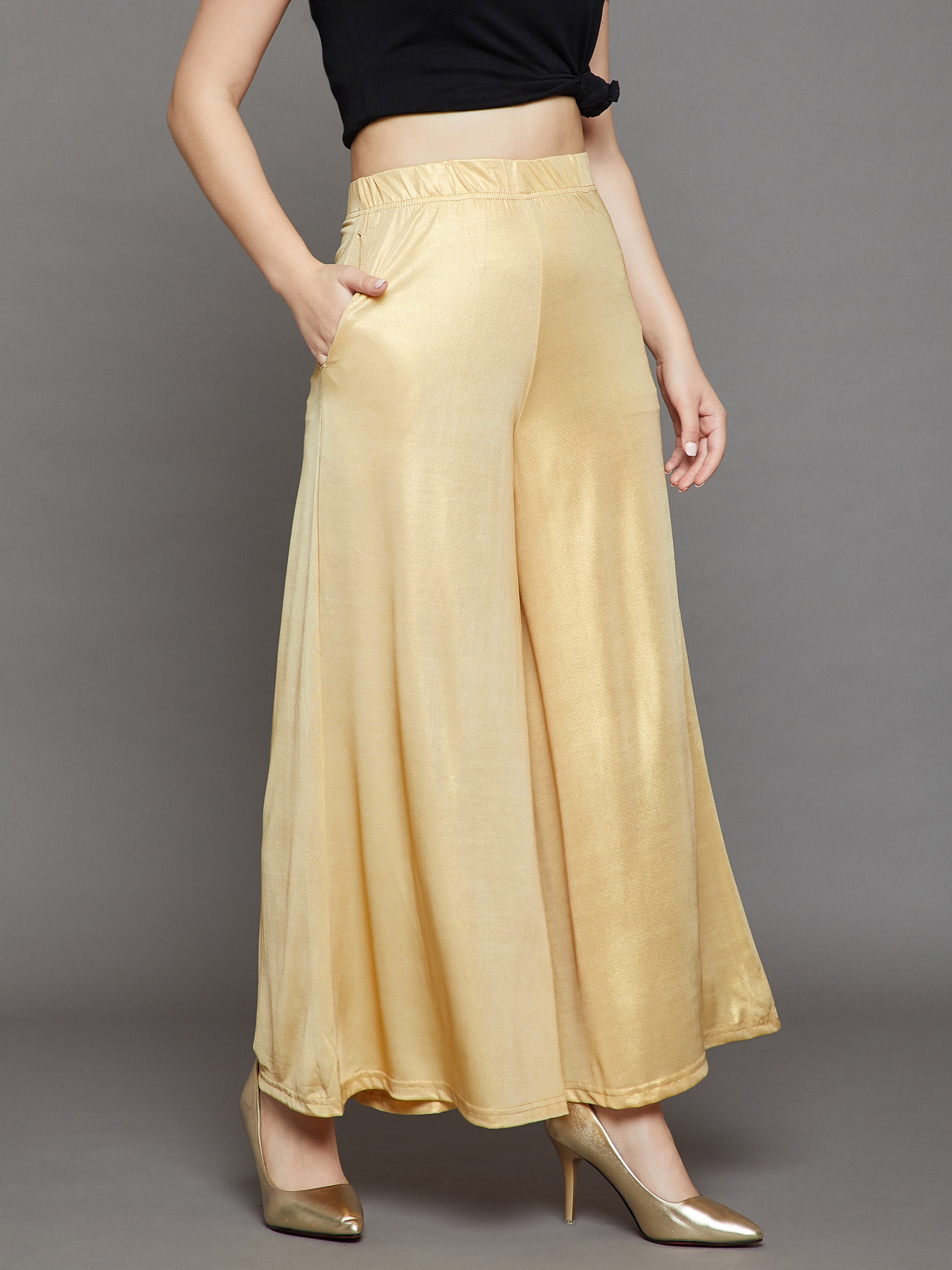 Light Gold Shimmer Palazzo