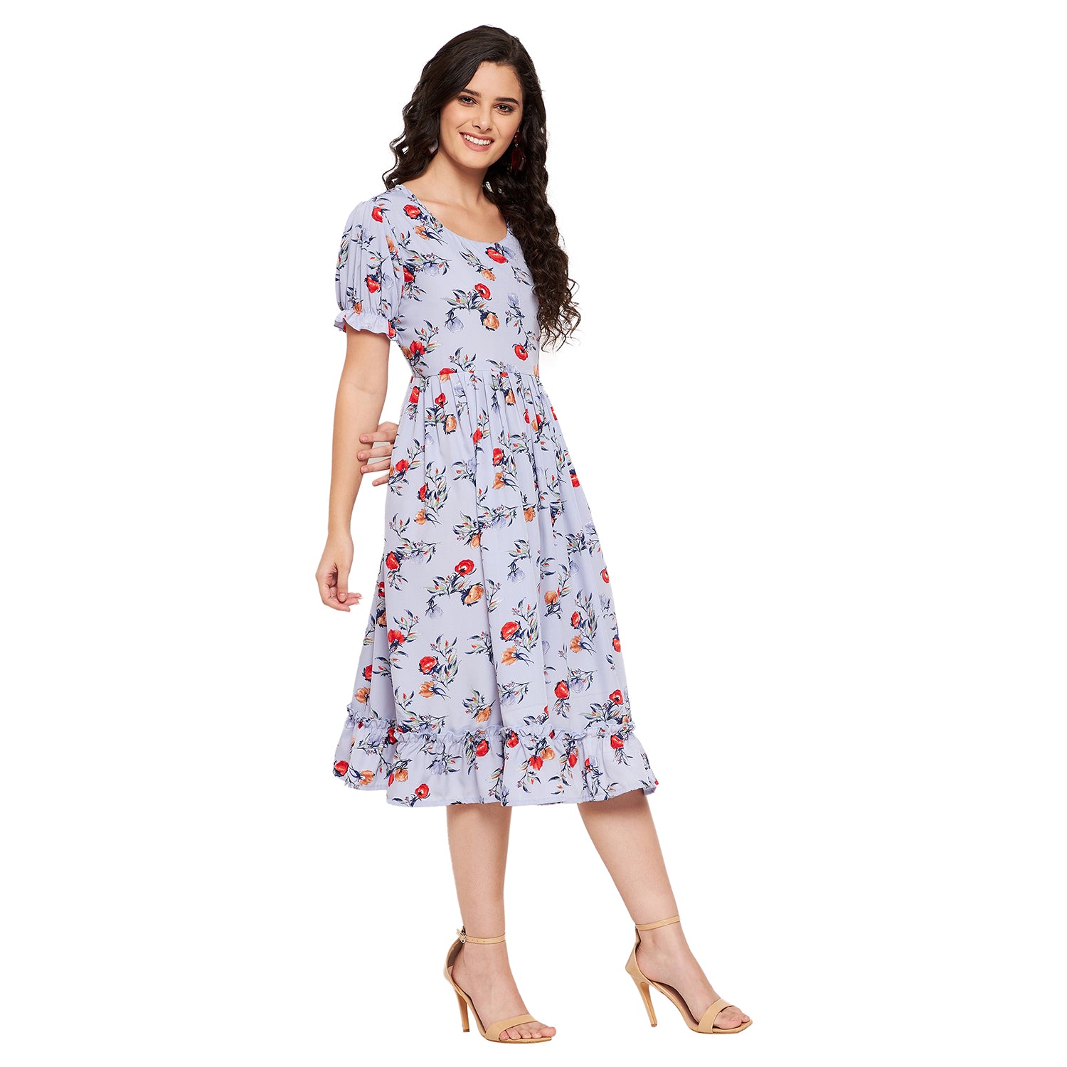 Rosie Frilly Floral Dress