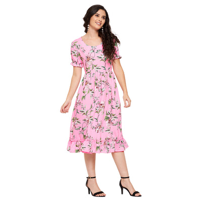Frilly Floral Dress