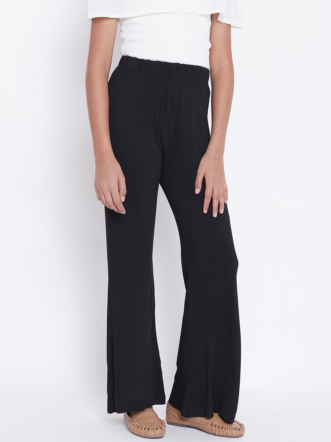 Black Viscose Palazzo