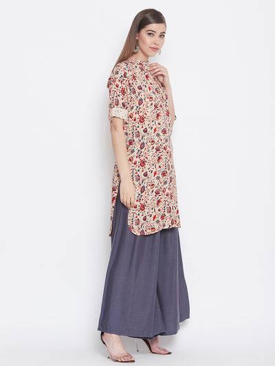 Traditional Floral Printed Kurti