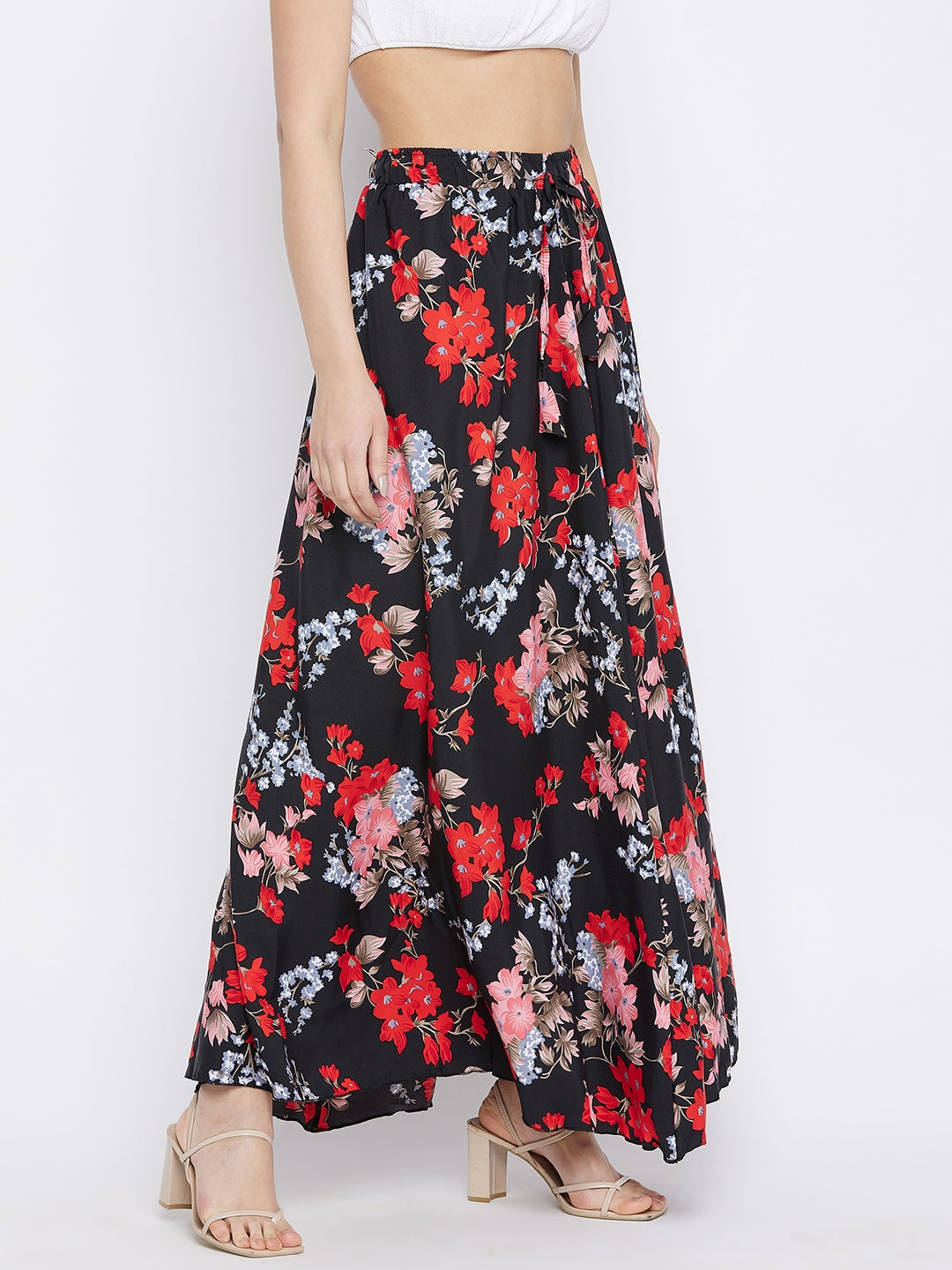 Red Peach Blossom Skirt