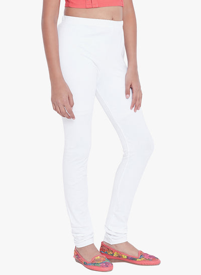 White Colour Leggings