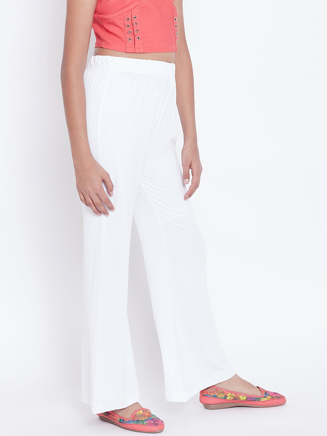 Pure White Viscose Palazzo