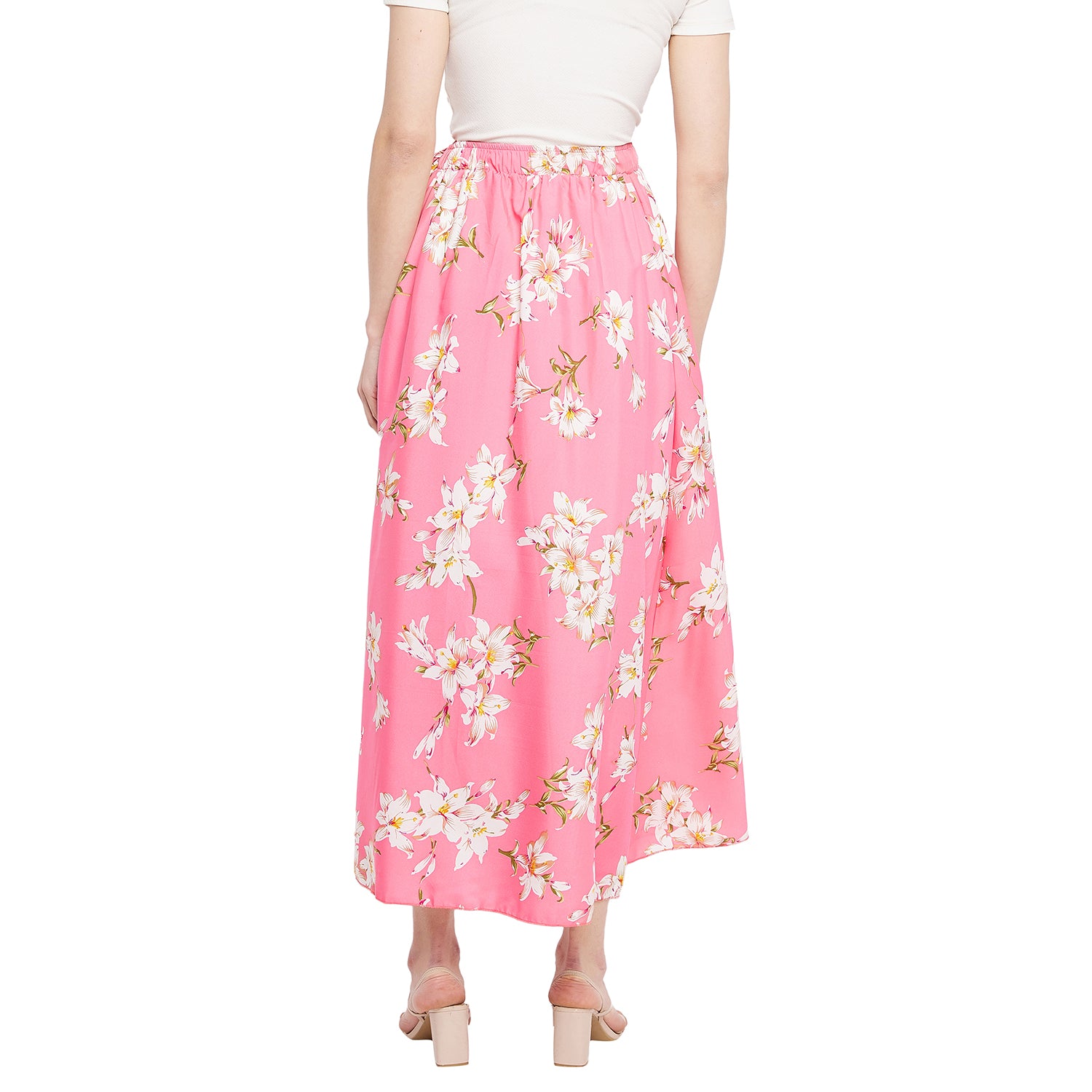 Mangolia White Pink Skirt