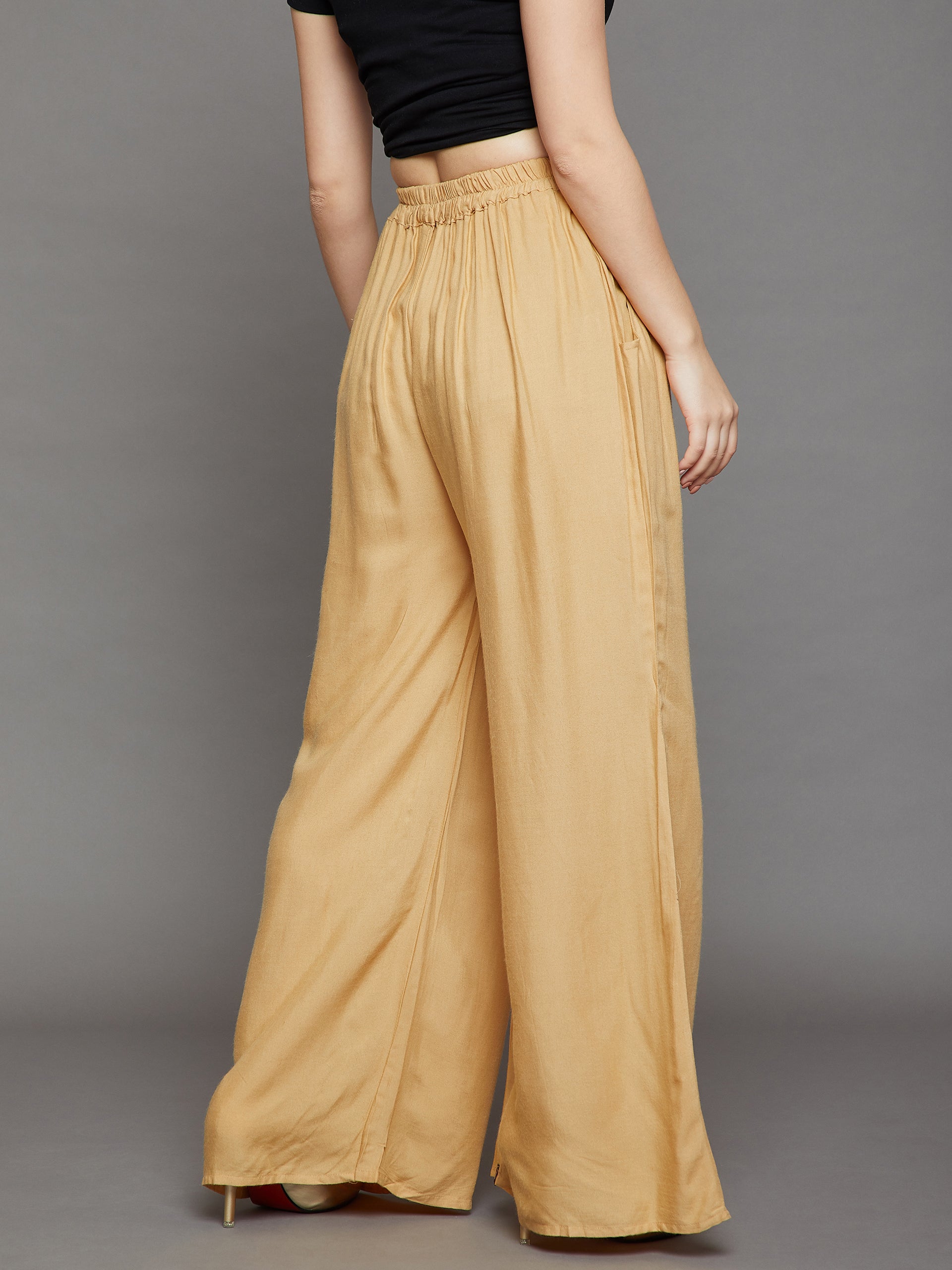 Skin Plain Rayon Palazzo