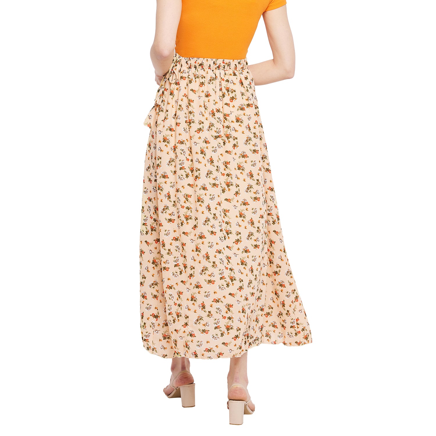 Soft Aesthetic Floral Skirt