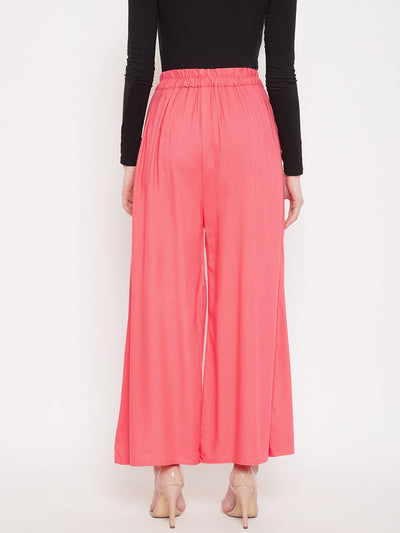 Peach Rayon Palazzo