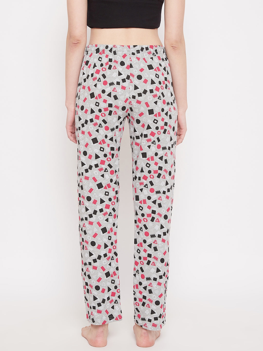 Women's Geometric Shapes Printed Pajama