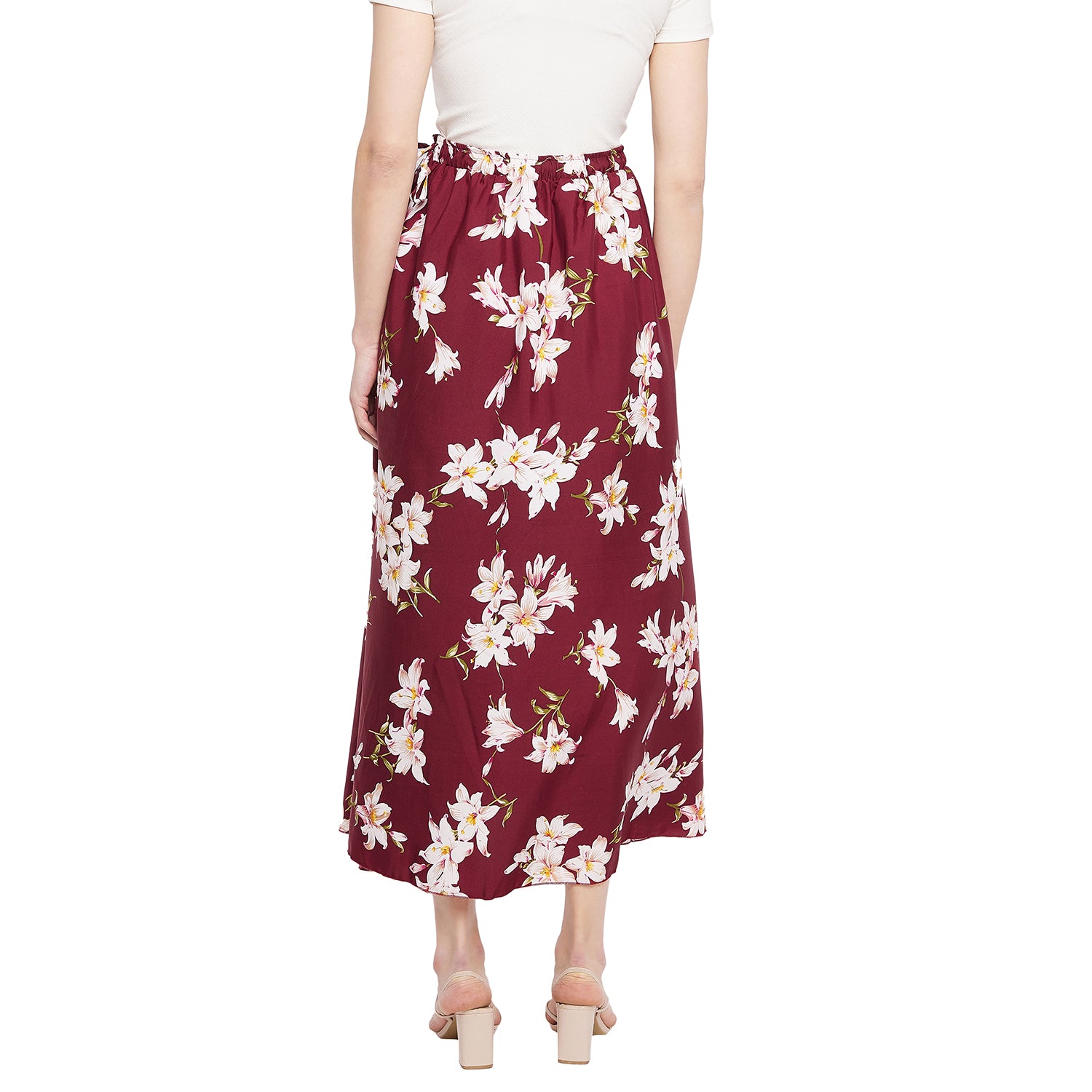 Mangolia White Pink Skirt