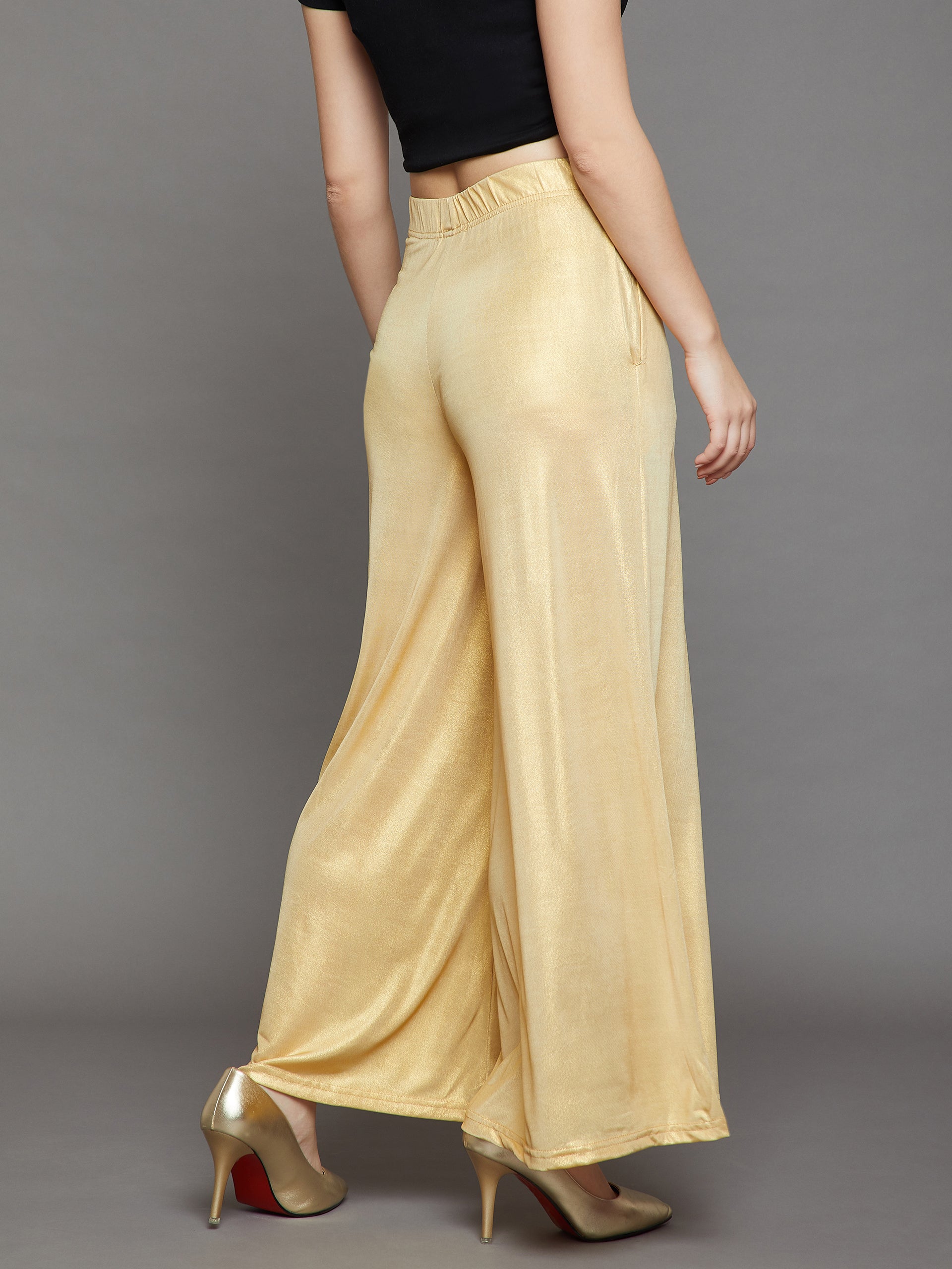 Light Gold Shimmer Palazzo
