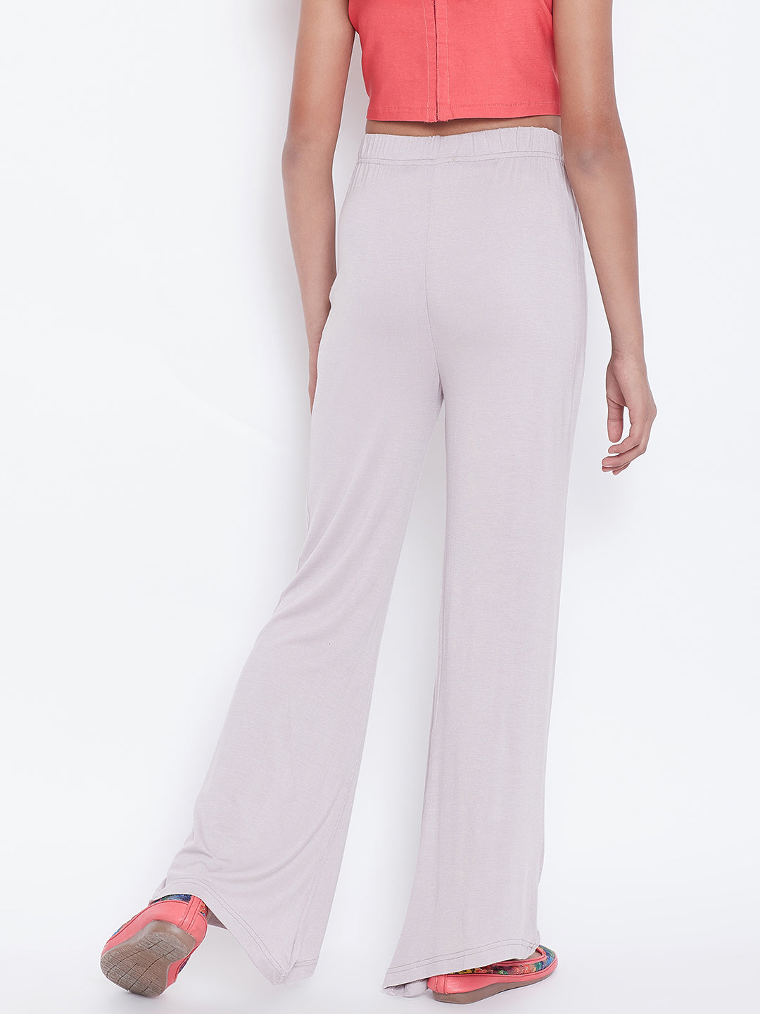 Grey Viscose Palazzo