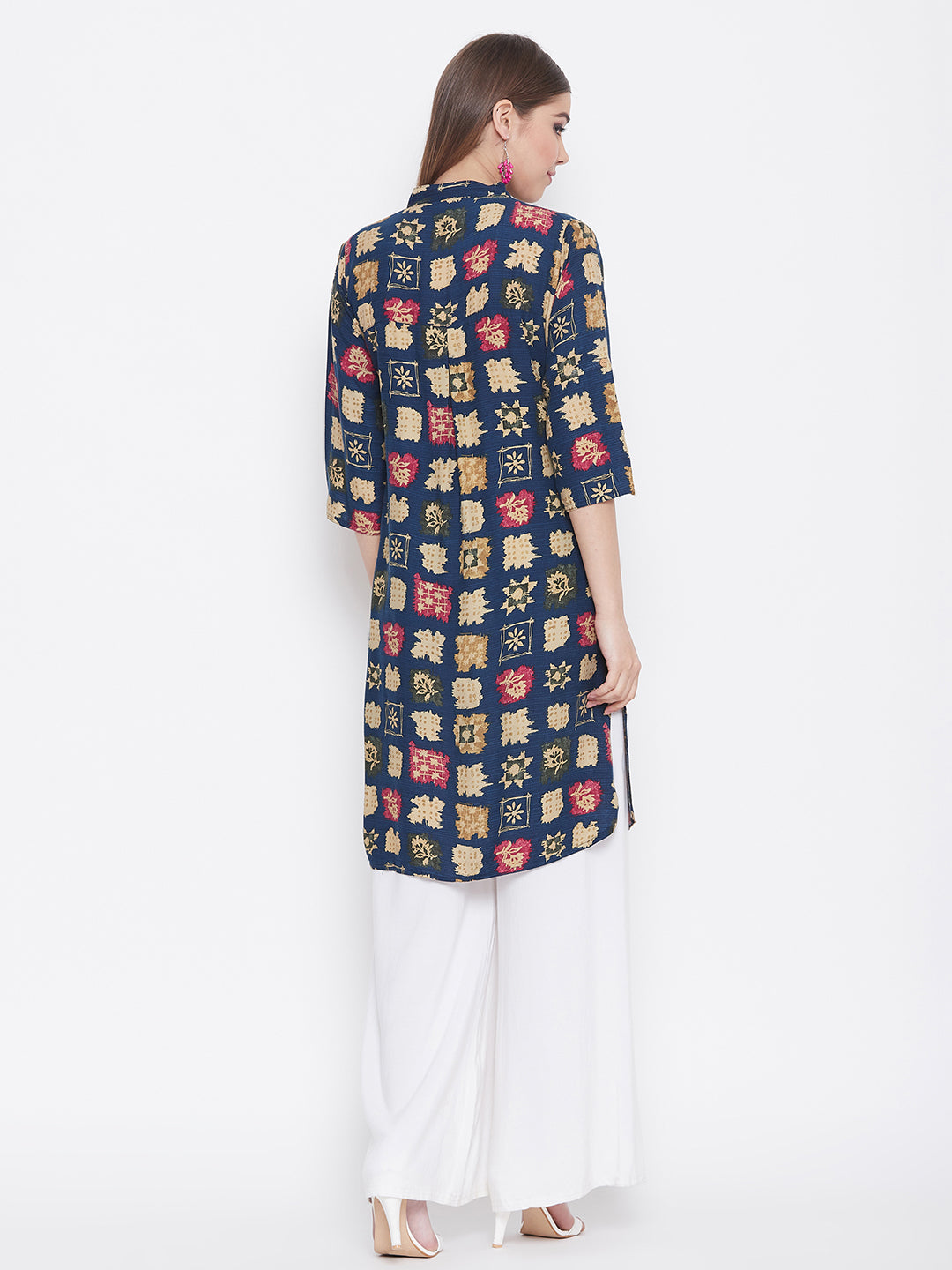 Multicolor Abstract Printed Kurti