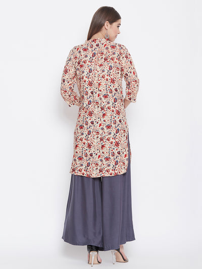 Traditional Floral Printed Kurti