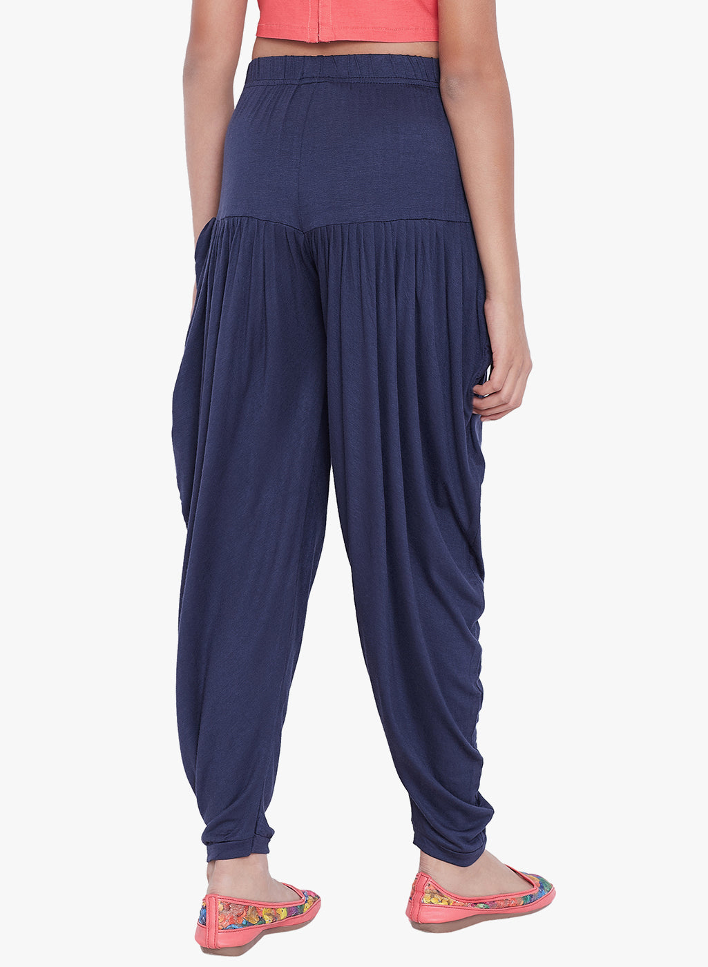 Navy Blue Viscose Dhoti Pants
