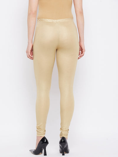 Light Gold Shimmer Leggings - Chudi Length 3XL Chudi
