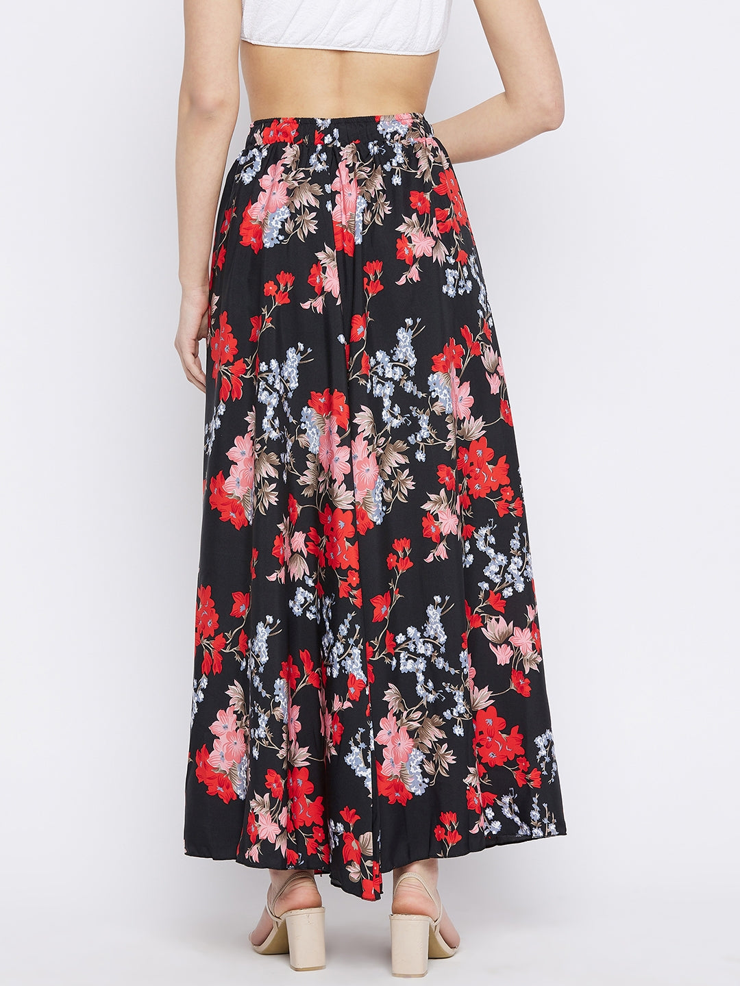 Red Peach Blossom Skirt