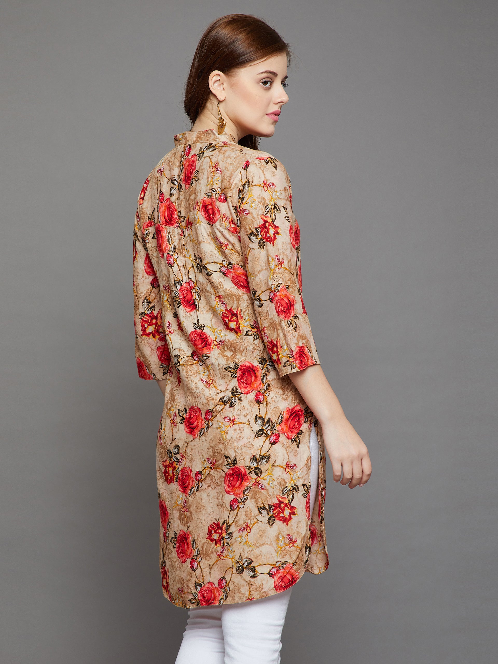 Rose Floral Printed Kurti