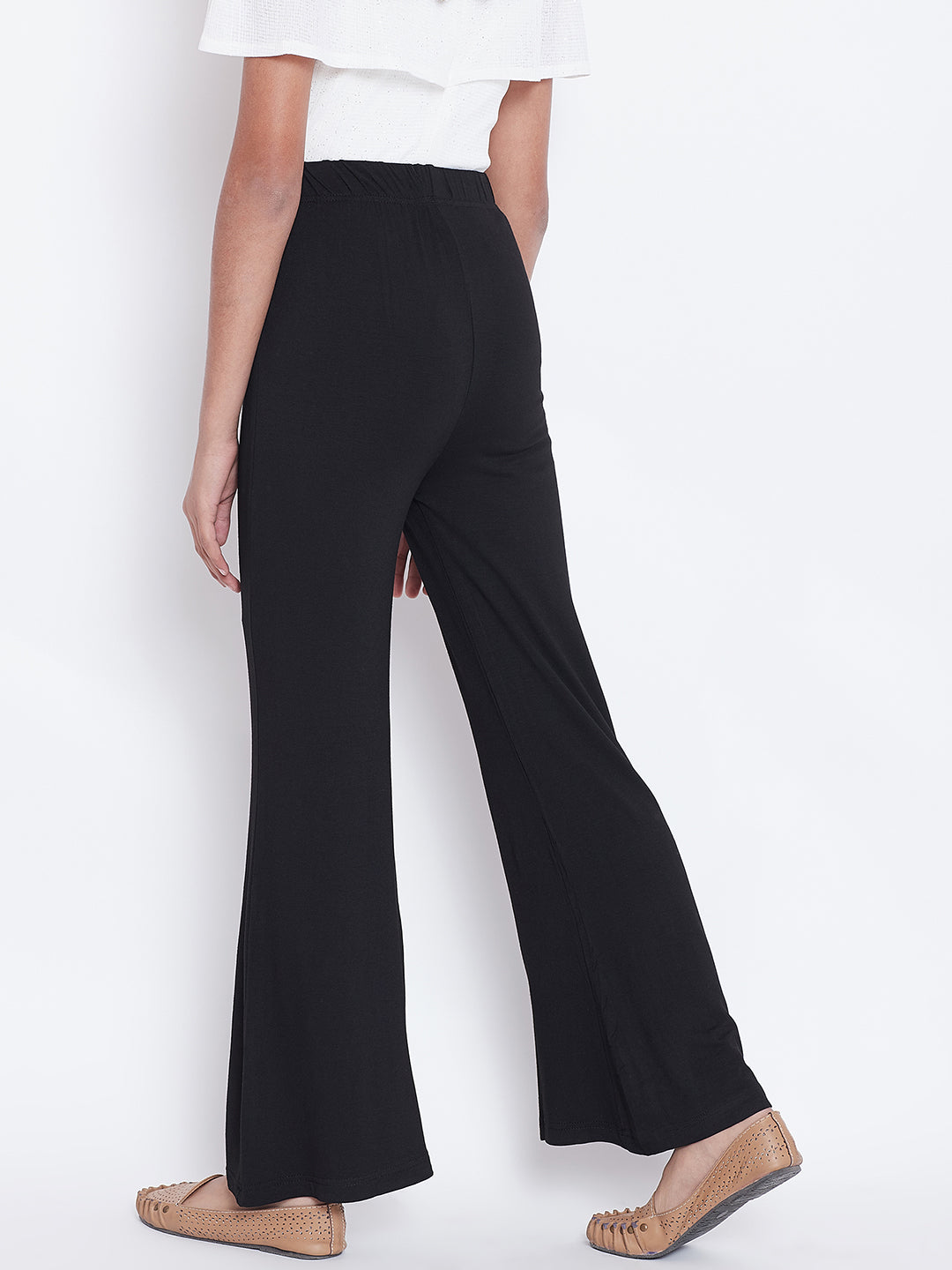 Black Viscose Palazzo