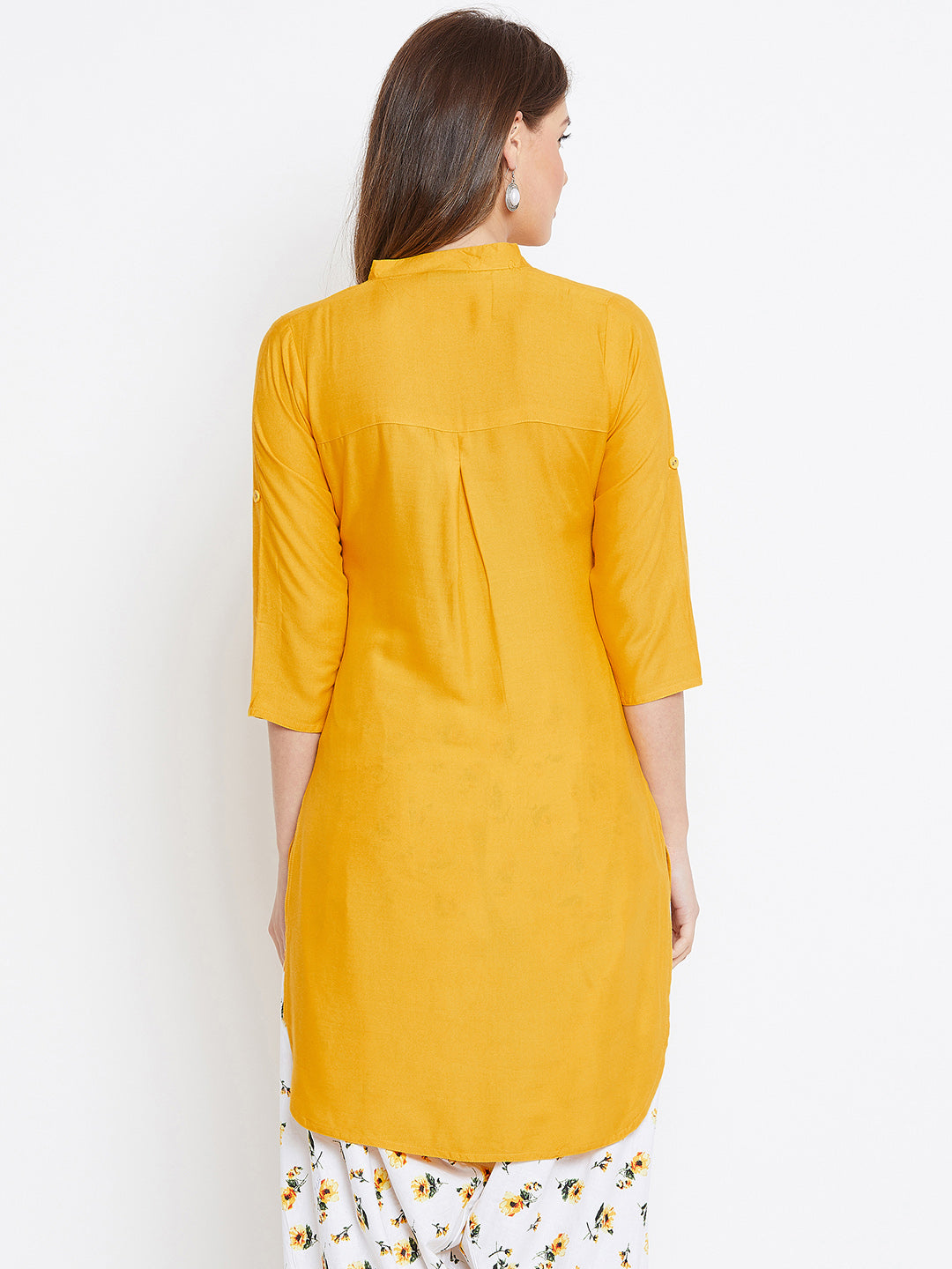 Yellow Solid Color Kurti