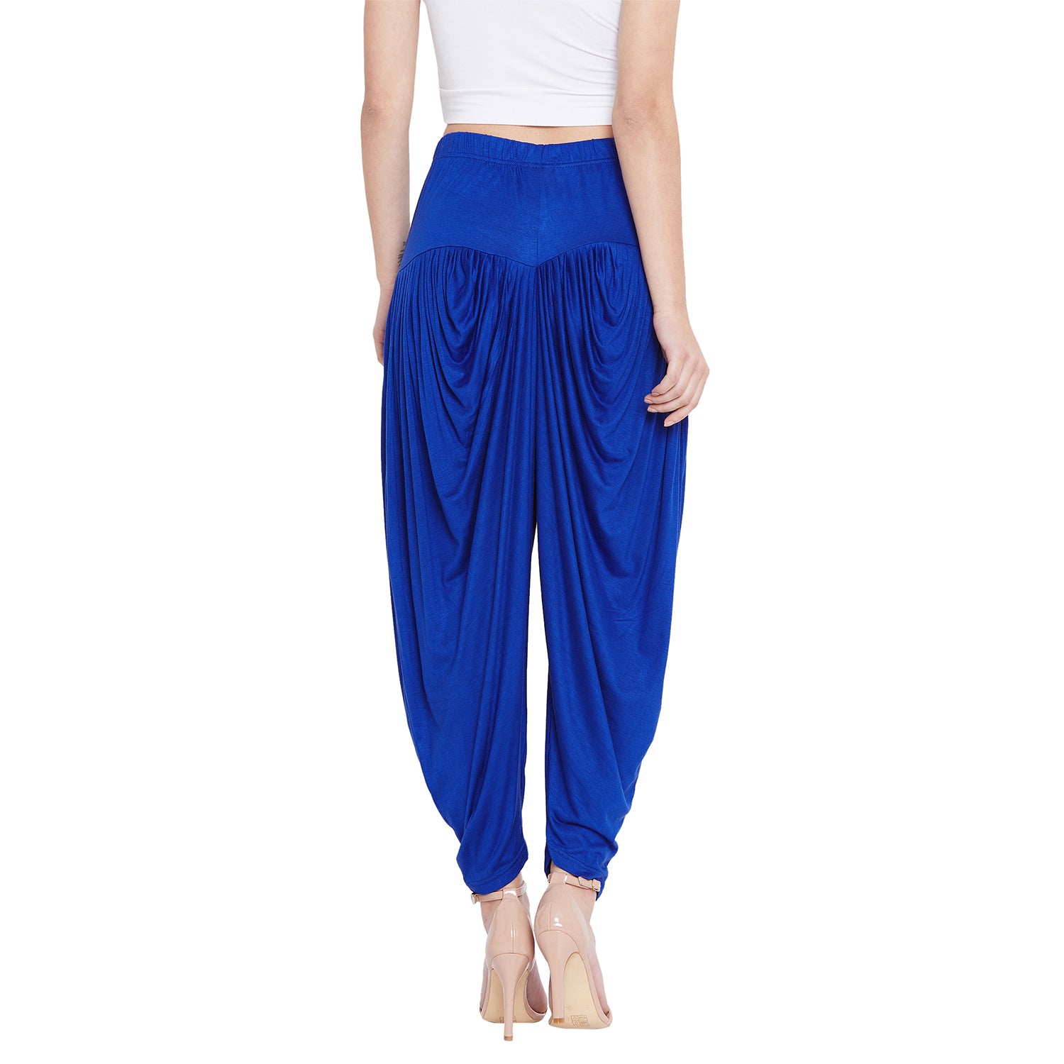 Royal Blue Viscose Plain Dhoti