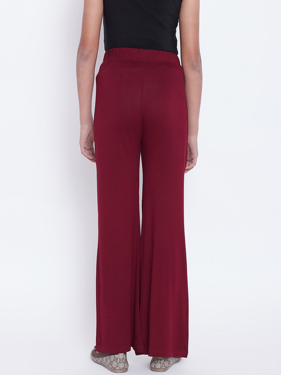 Maroon Viscose Palazzo