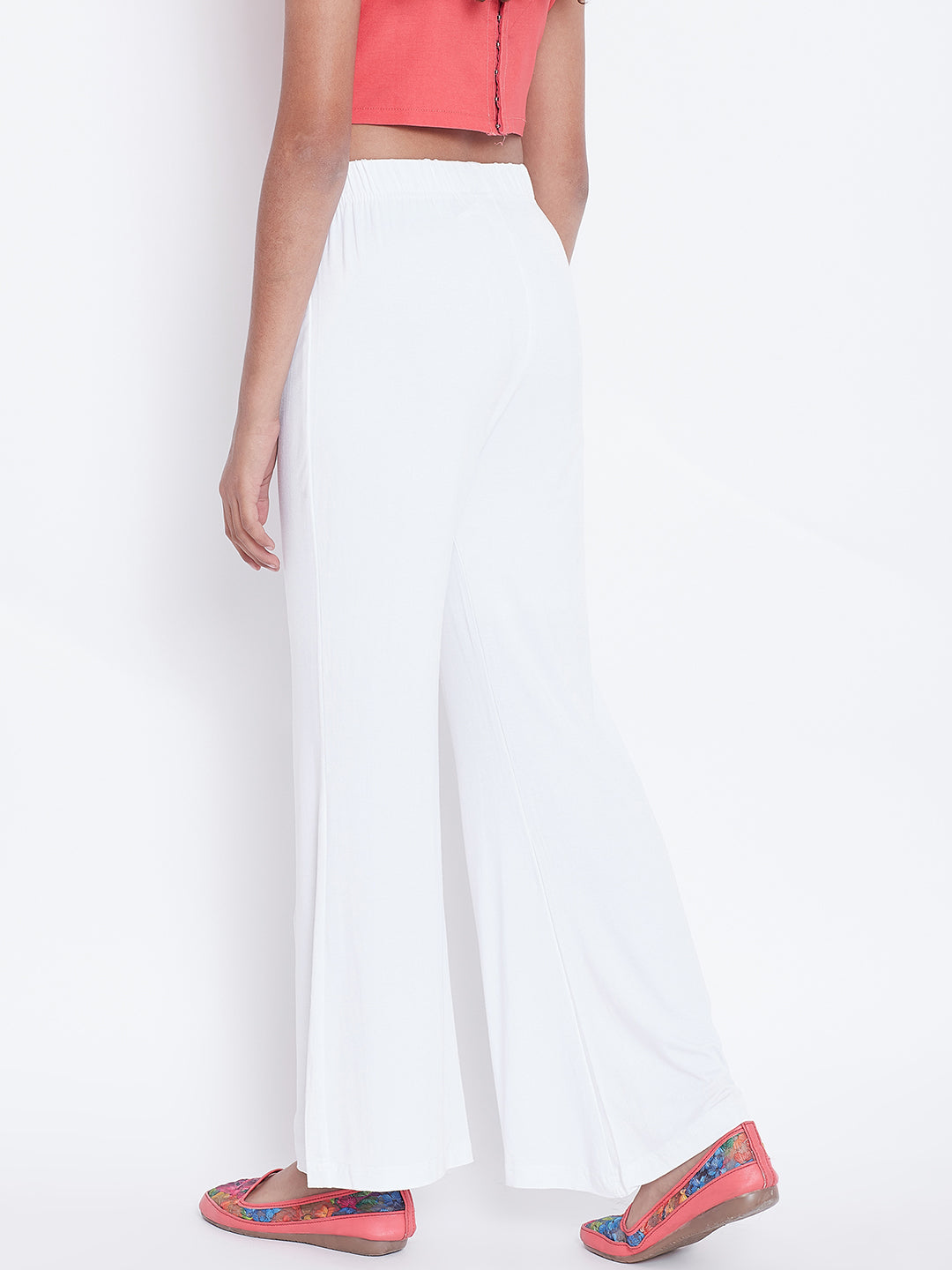 Pure White Viscose Palazzo