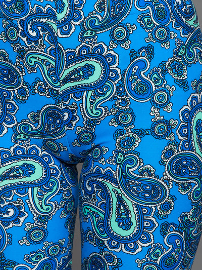 Sky Blue Printed Legging