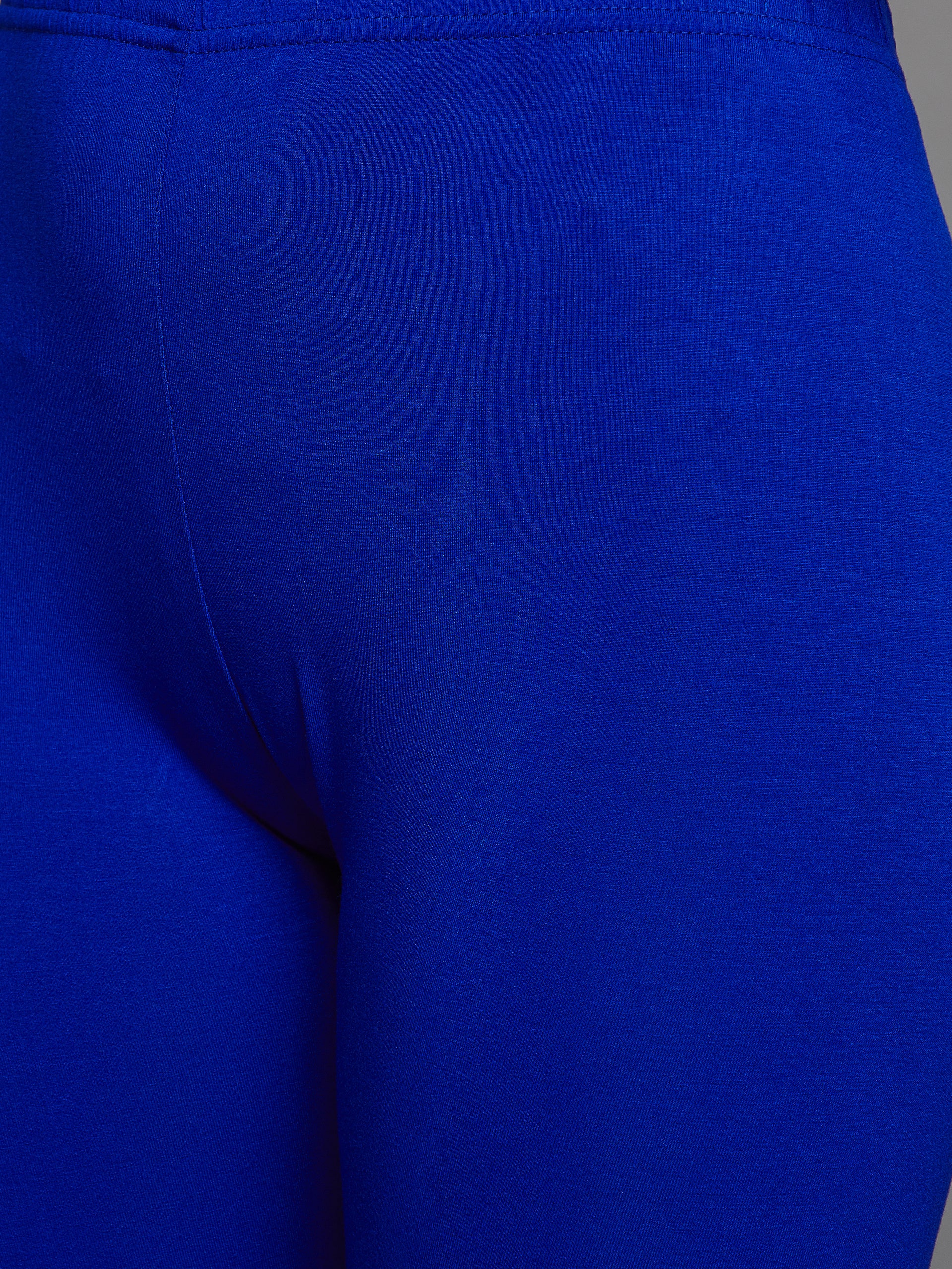 Royal Blue Viscose Ankle Legging