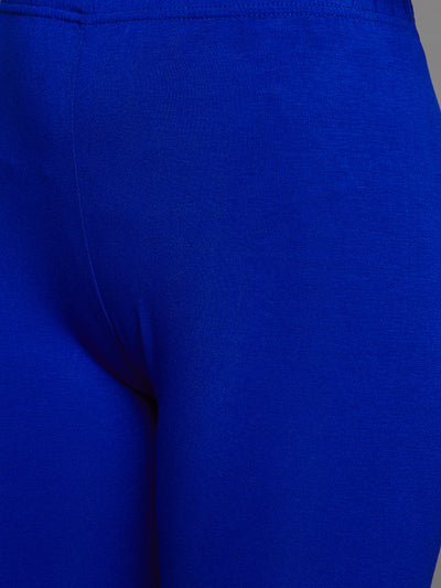 Royal Blue Viscose Ankle Legging