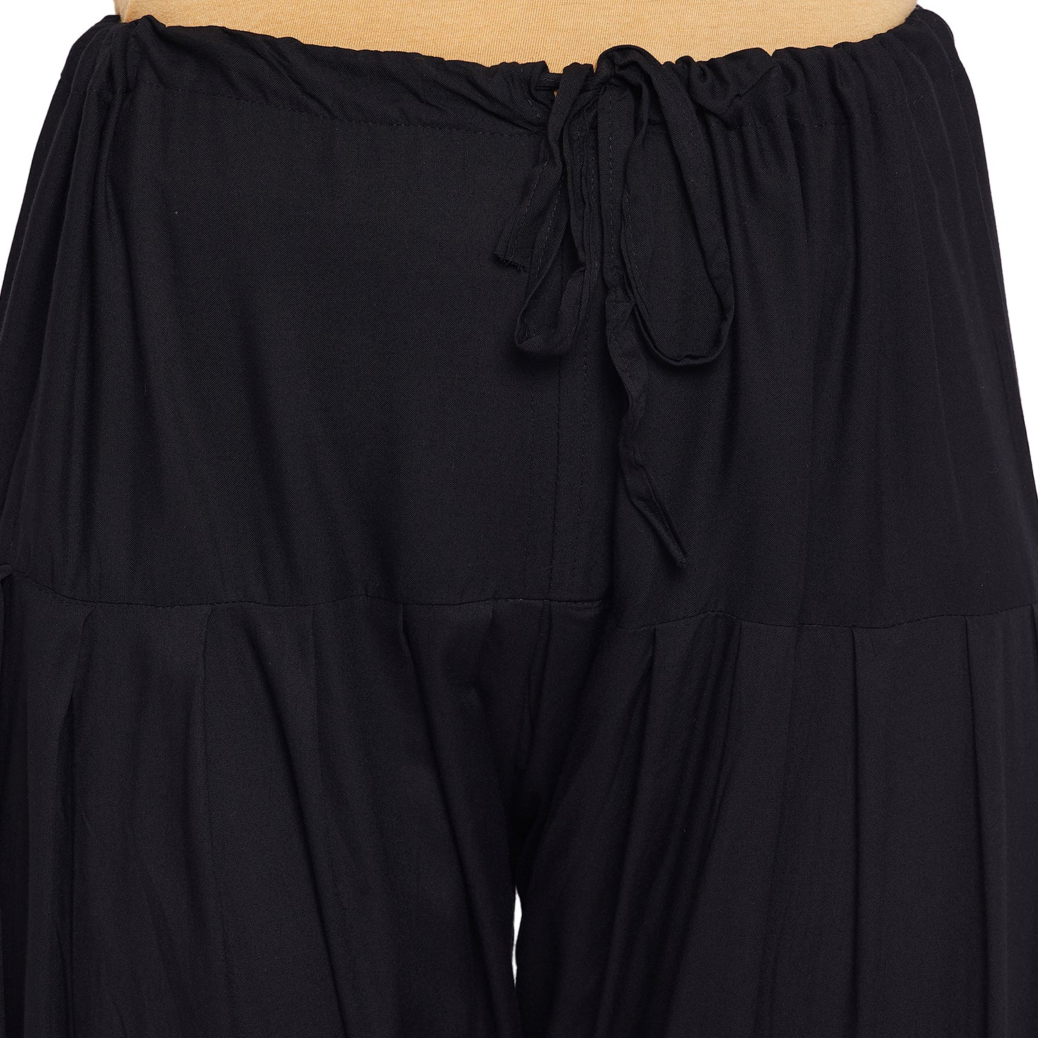 Black Rayon Plain Patiala(No Duppatta)