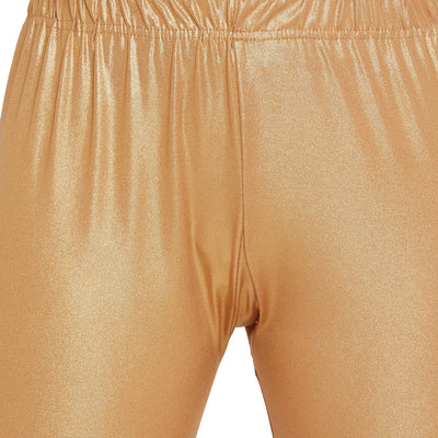 Gold Shimmer Leggings - Chudi Length