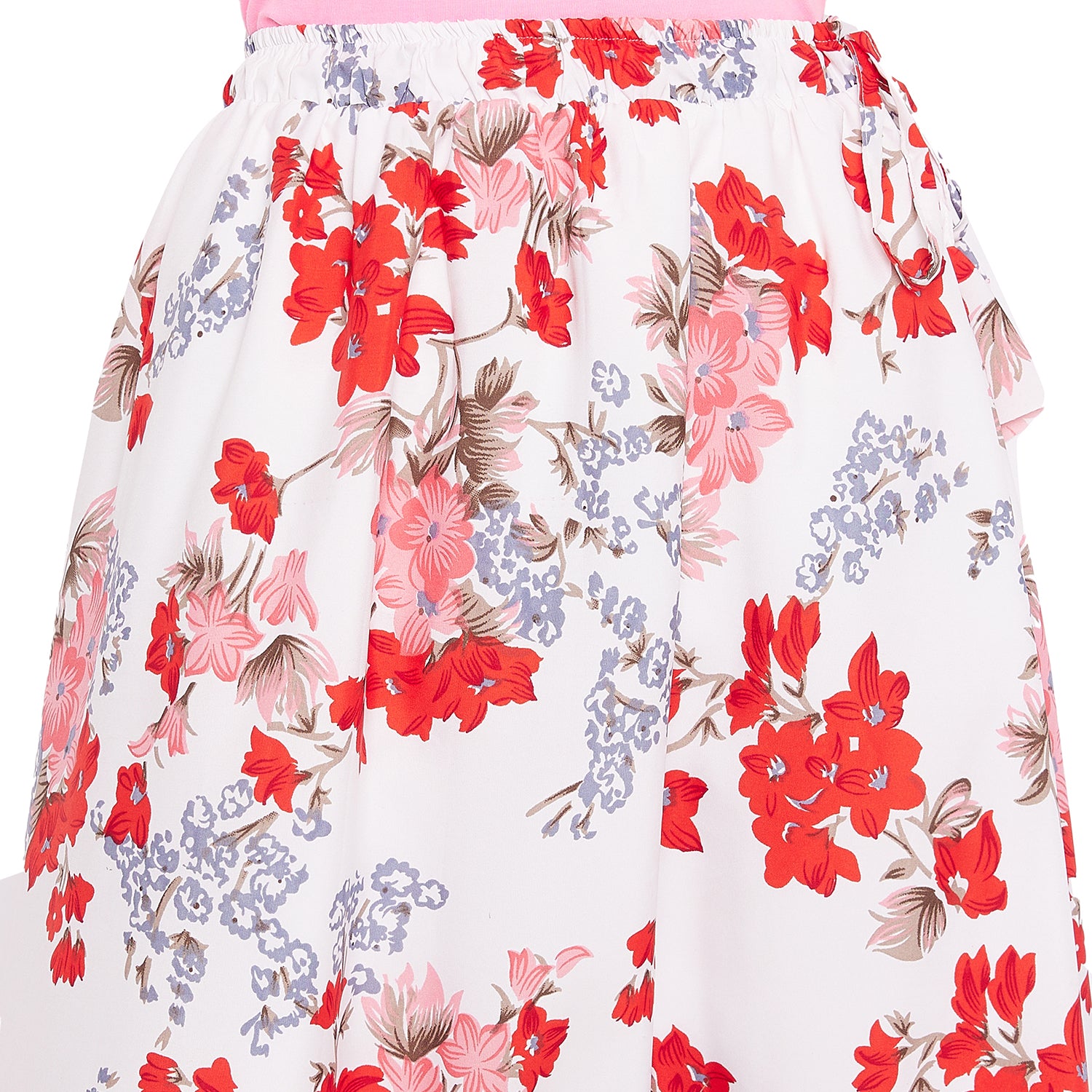 Red Peach Blossom Skirt