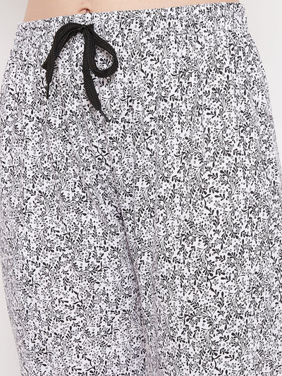 Women's Tiny Floral Printed Pajama