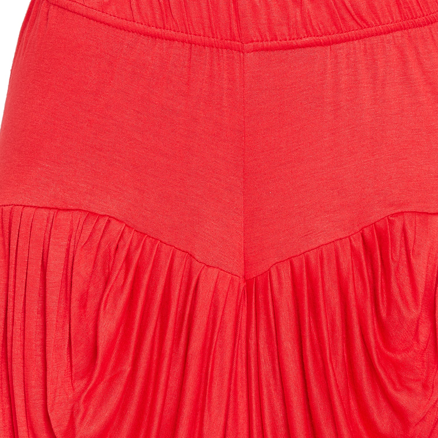 Red Viscose Plain Dhoti